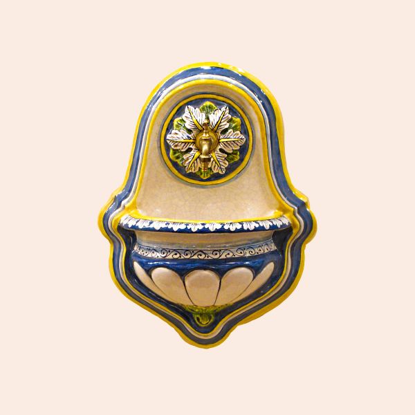 GFON901 BL060 - Wall Fountain cm 60H x 45L x 18P (blue)